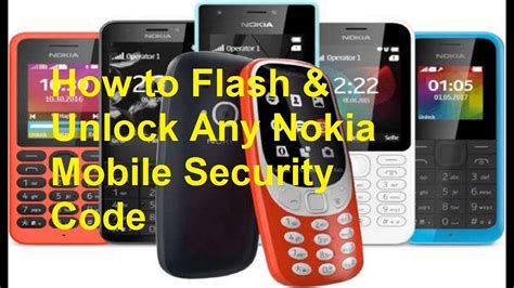 nokia basic phone security code unlock