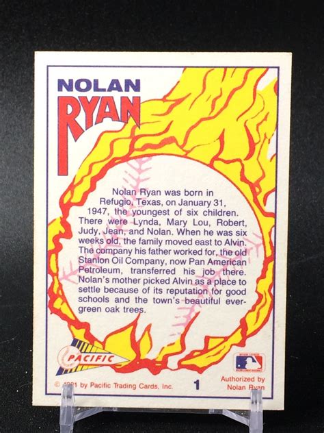 nolan ryan 1991 pacific trading cards review