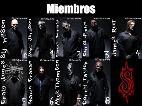 nombre de los integrantes de slipknot