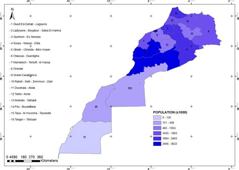 nombre de population au maroc