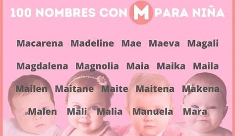 M-Names for Baby Girls | Nombres de niñas, Nombres de bebes y Nombres