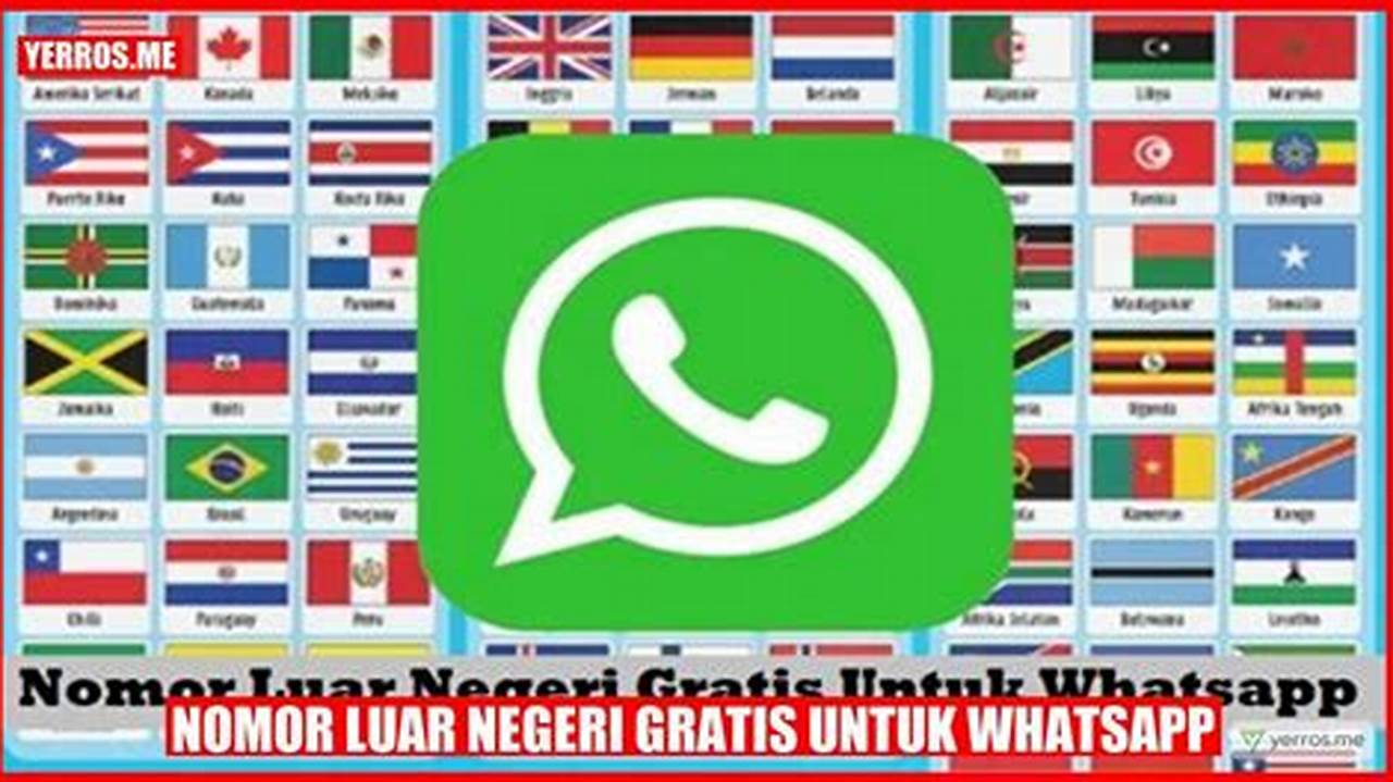 Nomor Luar Negeri Gratis untuk WhatsApp Tanpa Aplikasi