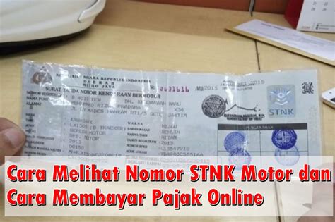 Understanding Nomor STNK in Indonesia: What You Need to Know
