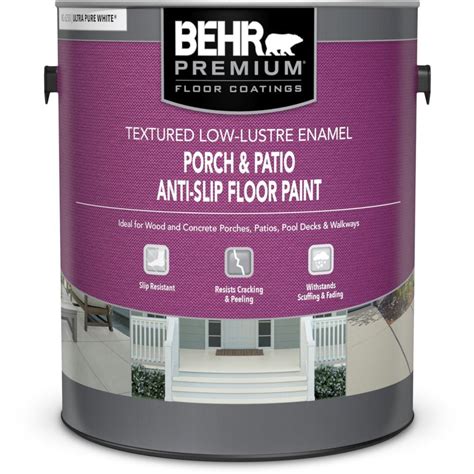 BEHR 5 gal. Gray Granite Grip Interior/Exterior Concrete Paint65005