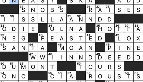 Attribute (to) crossword clue Archives - LAXCrossword.com