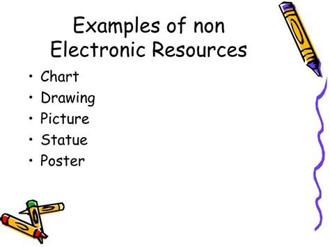 Non Electronic Sources Examples