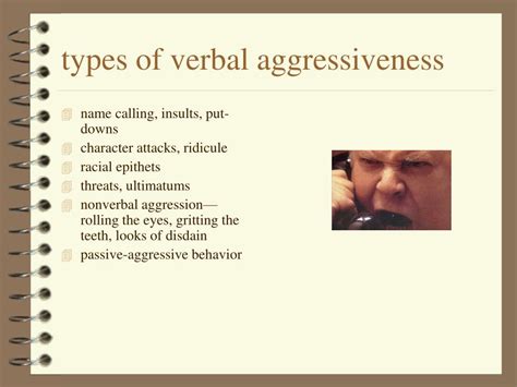 non examples of verbal aggression