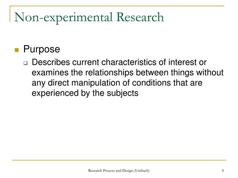 non experimental research question examples
