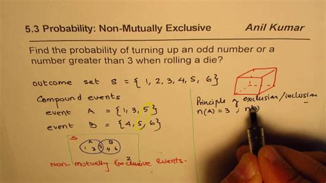 non mutually exclusive events examples with solutions