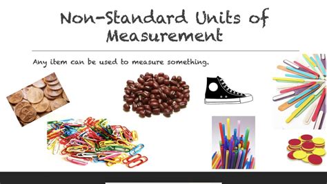non standard units of measurement examples in maths