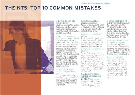 non technical summary example