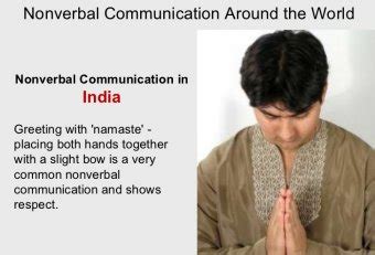 non verbal communication in india