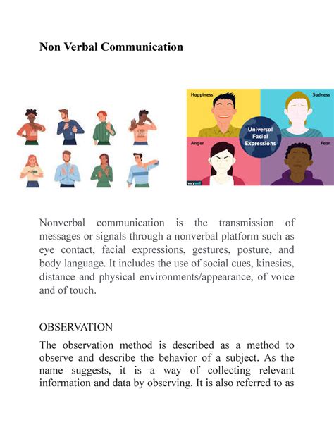 Non Verbal Communication Problems In Workplace