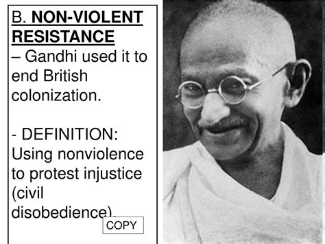 nonviolent resistance examples in history