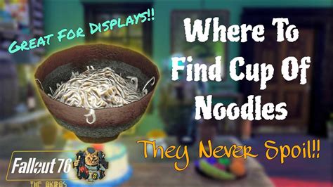 Noodle Cup Fallout 76