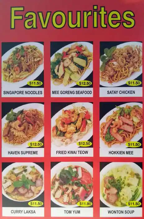 Noodle Haven Menu