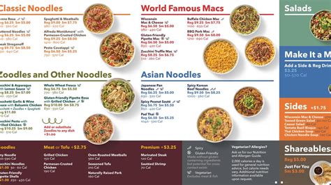 Noodles And Company Sauce Nutrition