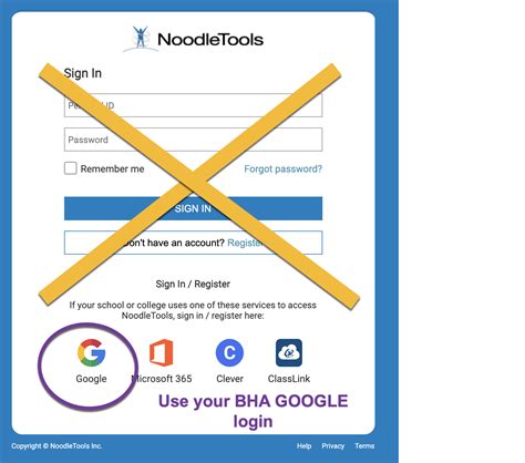 Noodletools.login