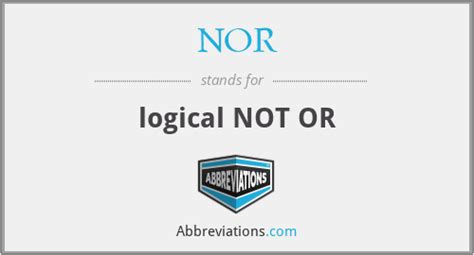 nor stands for