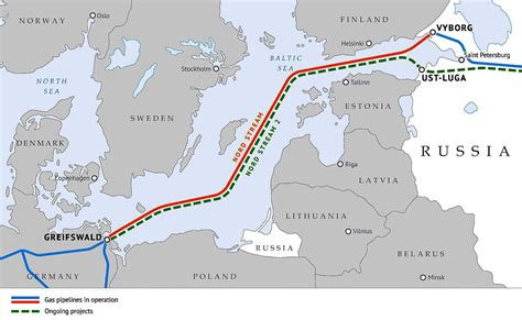 nord stream 1 and 2 pipelines