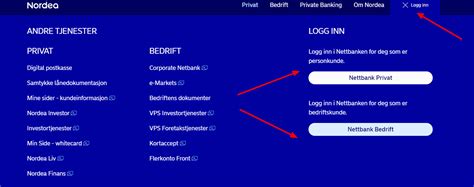 nordea privat logg inn norge