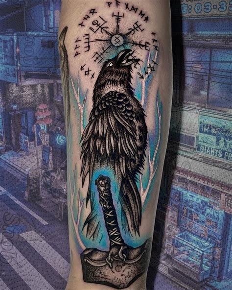 The Best Nordic Raven Tattoo Designs Ideas