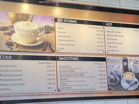 nordstrom coffee bar menu