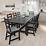 NORDVIKEN Extendable table, black, 82 5/8/113 3/4x41 3/8" IKEA