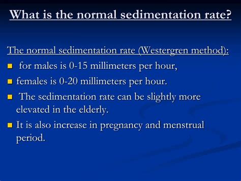 Understanding Your Normal Sed Rate: What You Need Know