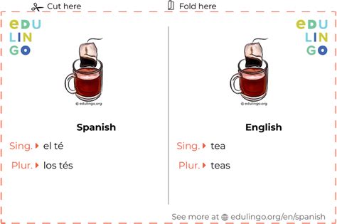 Normal Tea In Spanish