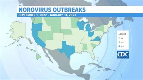 norovirus outbreak map 2023