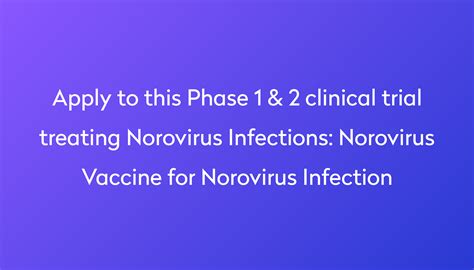 norovirus vaccine clinical trials