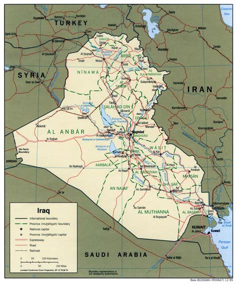 Iraque mapa Iraque cidades do mapa (Ásia Ocidental e a Ásia)