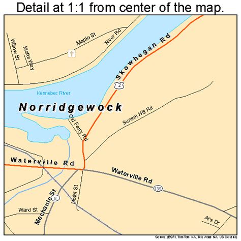 Norridgewock Me Map