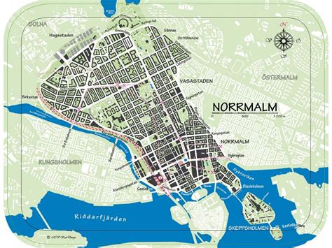 Karta över Norrmalm Ladugårdslandet och Kungsholmen Flickr