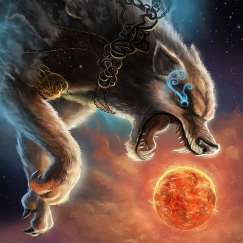 norse wolf that eats the moon