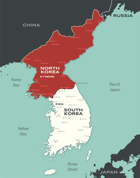 norte y sur de corea