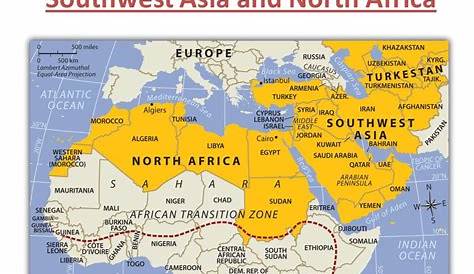 North Africa And Southwest Asia Map Quiz With Capitals