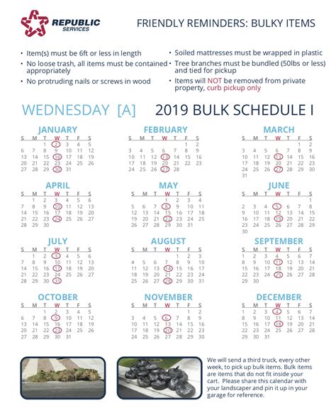 North Las Vegas Bulk Pickup Calendar 2024