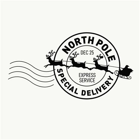 Santas North Pole postage Postmark Digital by graphicals