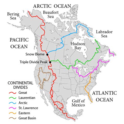 north american continental drainage divide