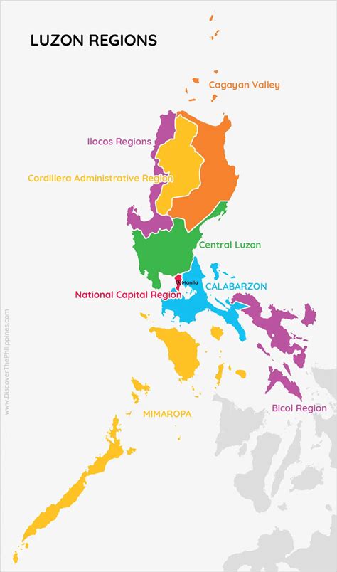 north and central luzon map