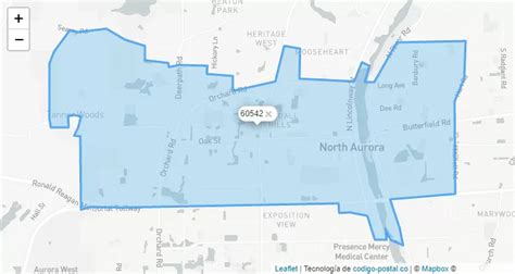 north aurora illinois zip code