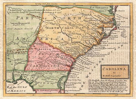north carolina colony founded date