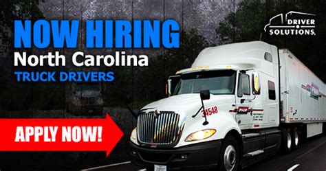 north carolina truck driving job search
