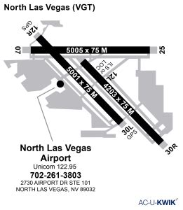 north las vegas airport map