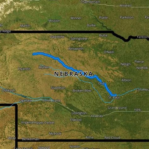 North Loup River Map