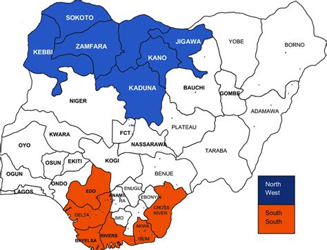 north nigeria vs south nigeria