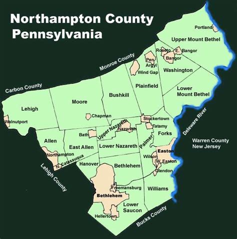 Northampton Pennsylvania Map