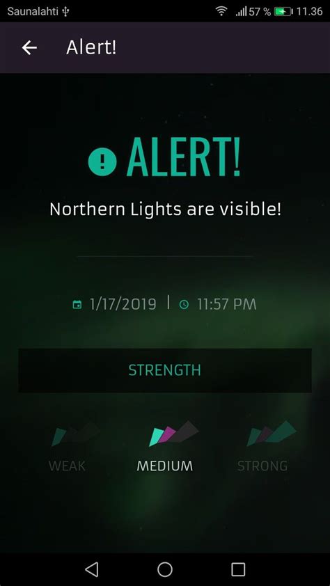northern lights alert app